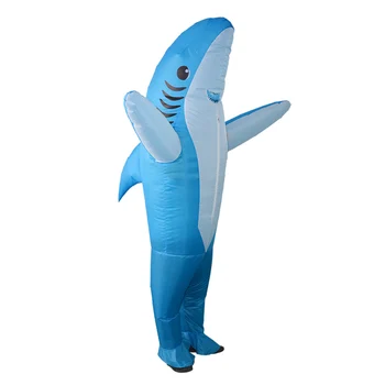 

1pc Dolphin Inflatable Costume Cartoon Animal Doll Props Cute Dolphins Performance Clothes For Party