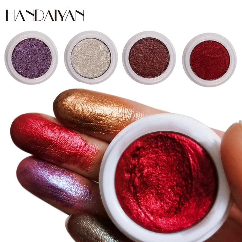 

HANDAIYAN Chameleon Pigment Eyeshadow Powder Glow Kit Shimmer Festival Party Eyes Shadow Cosmetics Long Lasting Make Up