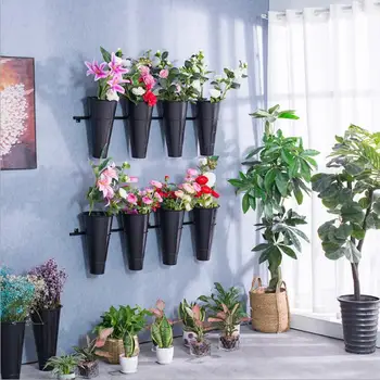 

Wall mounted multi-storey flower rack flower barrel display shelf in stock