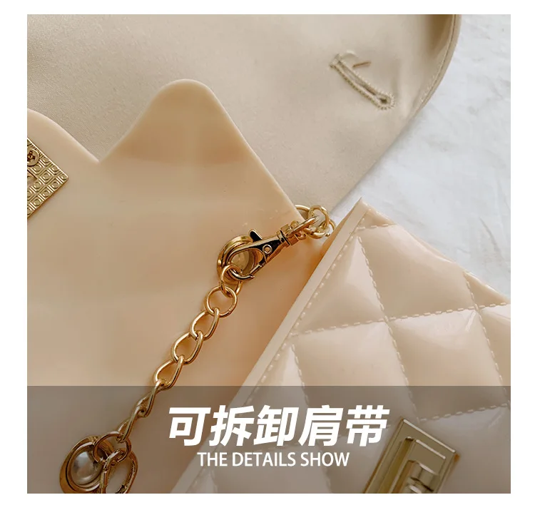 Dikaril Women Mini Handbag New Elegant Shoulder Messenger Portable Chain Bag Girl Cute Bag Pearl Crossbody Rhombus Small Bags