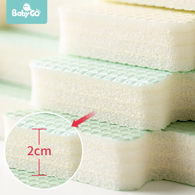 Детский коврик для ползания BabyGo утолщенный 2 см безвкусный игровой из пены XPE 6 шт.