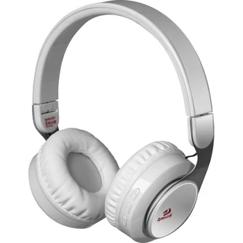 

Headset Redragon Sky W wireless, stereo, 20-20000 Hz, 115 dB, Bluetooth / MicroUSB / mini jack, 20-16000 Hz, -56 dB, color: white