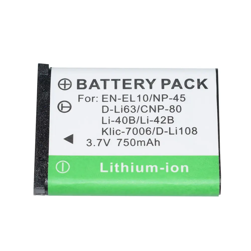 Li-40B Li-42B EN-EL10 Battery for Fuji FinePix NP-45 NP-45A JZ510