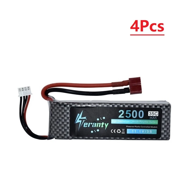 Бургундия Teranty Мощность 11,1 V 2500mAh литий-полимерный Батарея для игрушечных моделей автомобилей лодки, вертолёт Запчасти 2200 мАч 3s литий Батарея 11,1 В Радиоуправляемый Дрон Батарея - Цвет: Бургундия