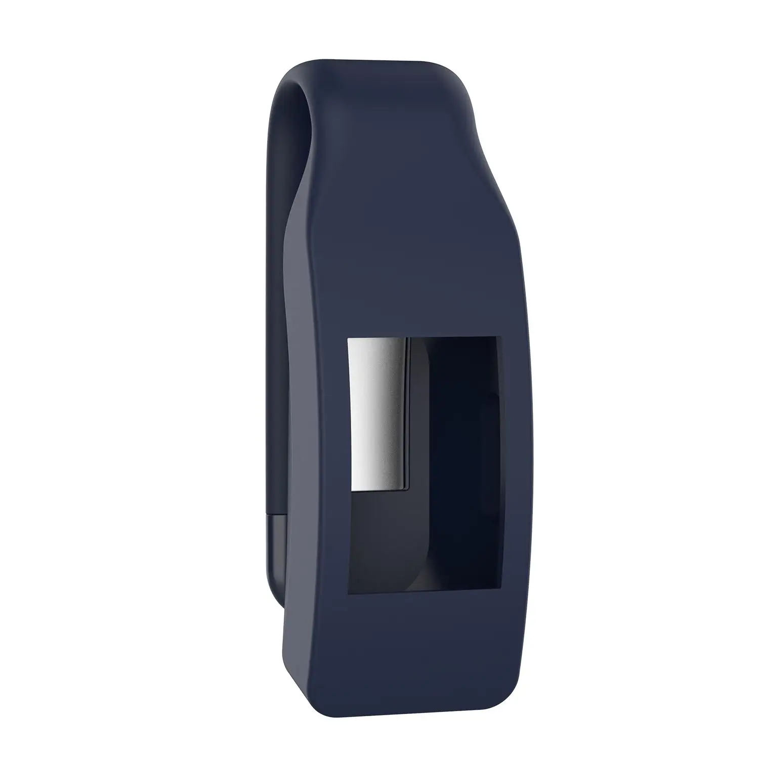 09 DARK BLUE Универсальный стальной зажим протектор держатель силиконовый защитный чехол зажим для Fitbit Inspire HR - Цвет: 09 DARK BLUE