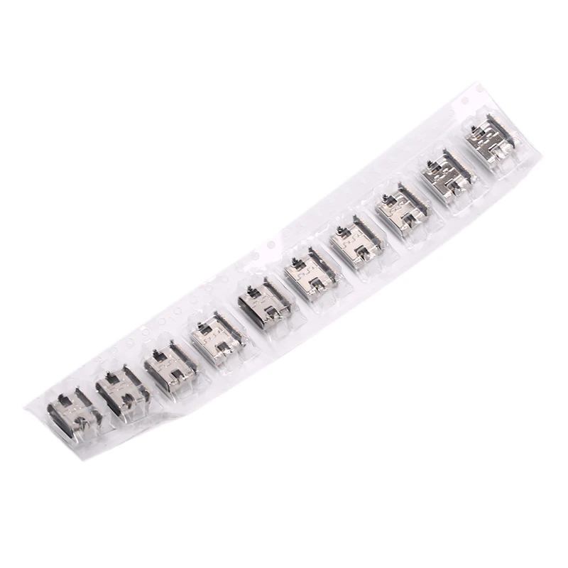 10pcs 16 Pin SMT Socket Connector Micro USB Type C 3.1 Female Placement SMD DIP For PCB Design DIY High Current Charging