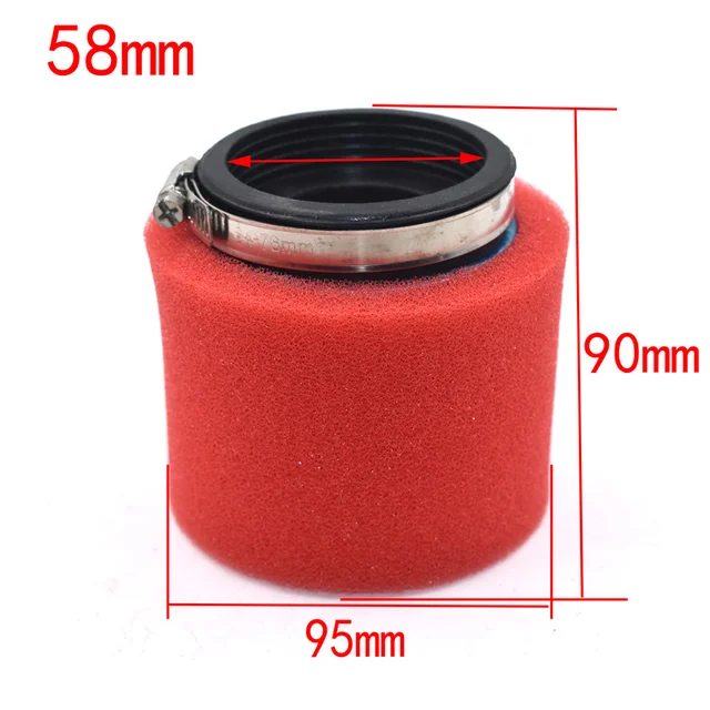 Luchtfilter Voor Racing Motorfiets Scooter Bike Dirt Pit Spong Soft Filter  Atv Voor GY6 50cc 35 42 45 48 rood Zwart|air filter for scooter|atv  filterbike air filters - AliExpress