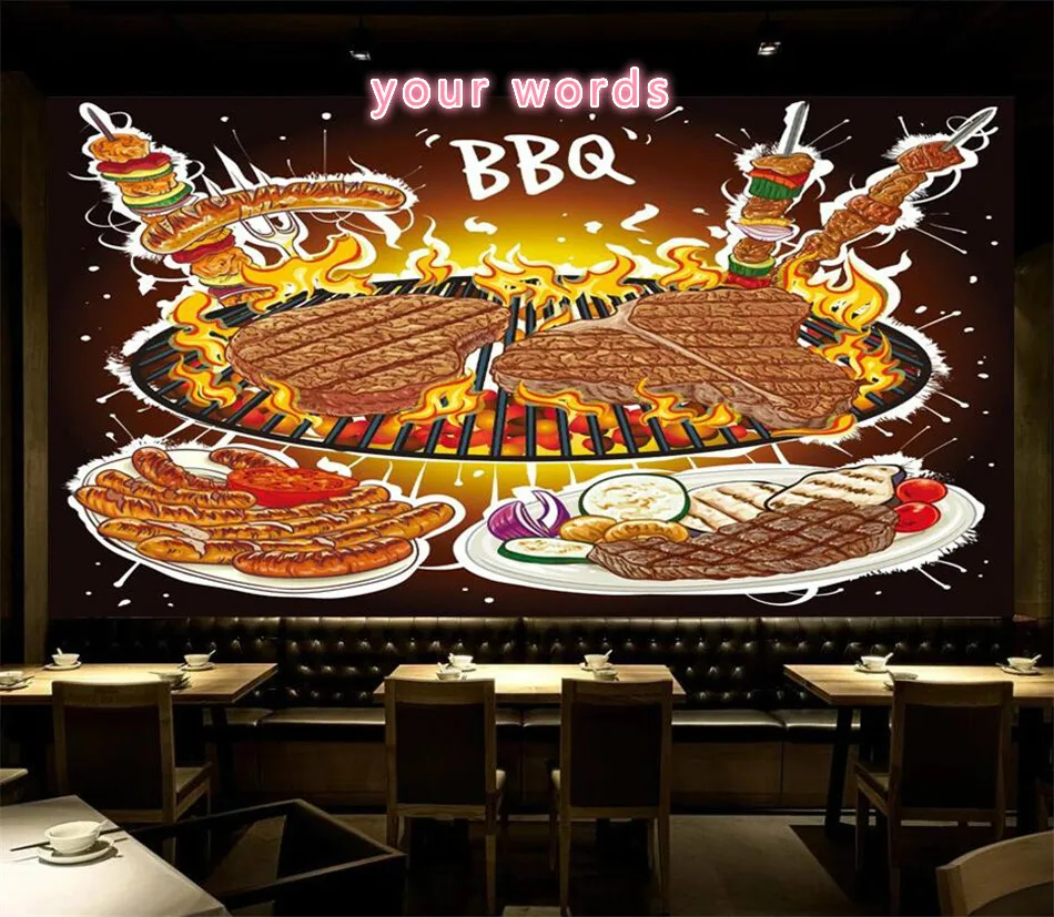 オーダーメイド　BBQ ネオン管　牛型デザイン 壁掛け用 赤緑　オリジナル オーダーメイド BBQ ネオン管 牛型デザイン 壁掛け用 赤緑