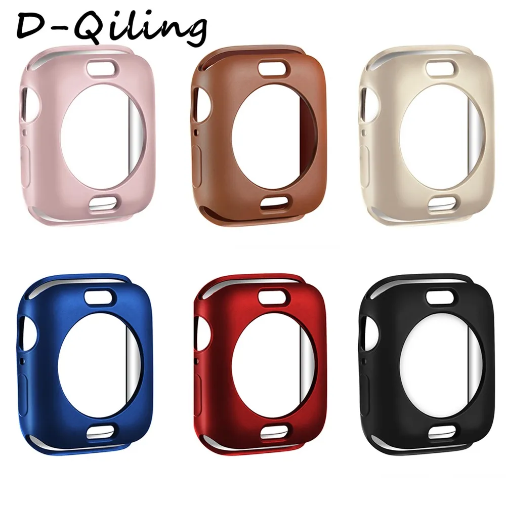 Защитный чехол-Бампер для apple watch band iWatch 1 2 3 4 5 TPU чехол 40/44/38/42 мм защита от падения