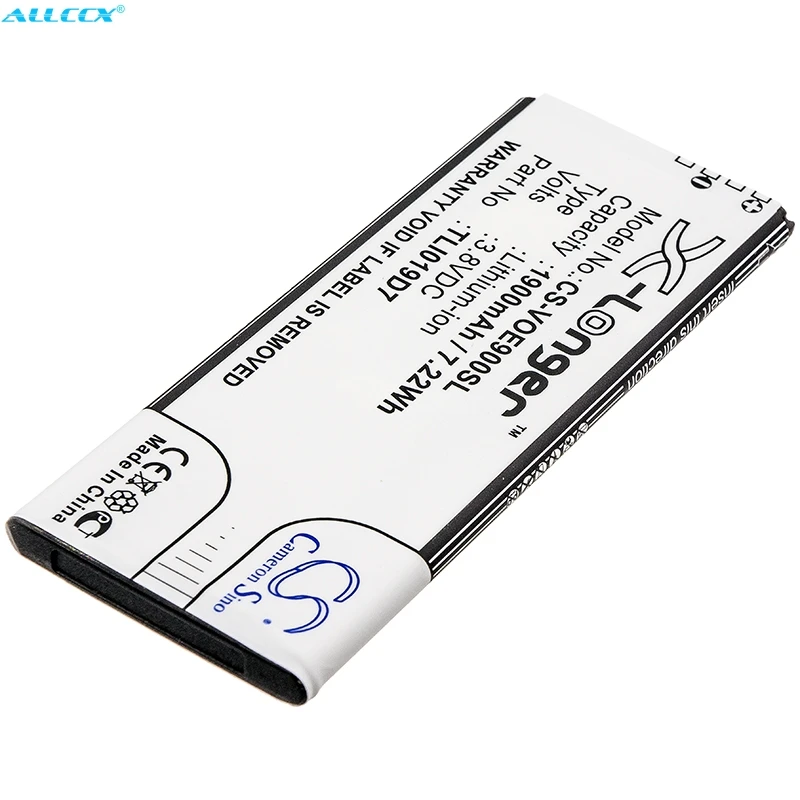 Аккумулятор Cameron Sino для TCL/Alcatel 1 Dual SIM, 5033A, 5033D, 5033J, 5033 T, 5033X, для Vodafone Smart E9, VFD520, VFD527, VFD528, VFD529