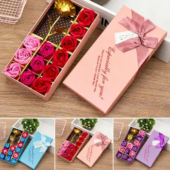 

BLUELANS 12Pcs Simulation Rose Scented Soap Flower Valentine Day Romantic Gift Valentine's Day present