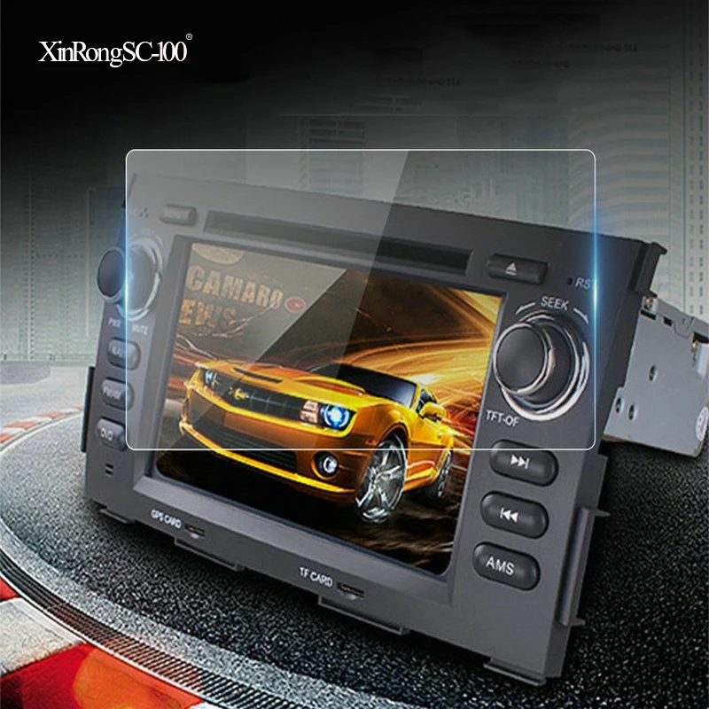 

153*85MM 152*91MM Tempered Glass Screen Protector Film for Podofo 2 Din Car Multimedia Player Audio Stereo 2DIN Car Radio 7 inch