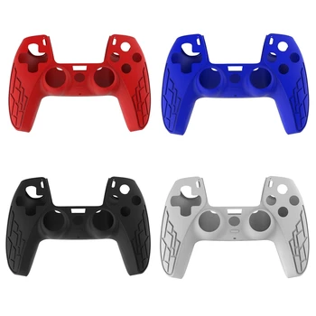 

Durable Handle Sleeve Silicone Case Dustproof Skin Protective Cover Anti-Slip for S-ony PlayStation PS5 Controller