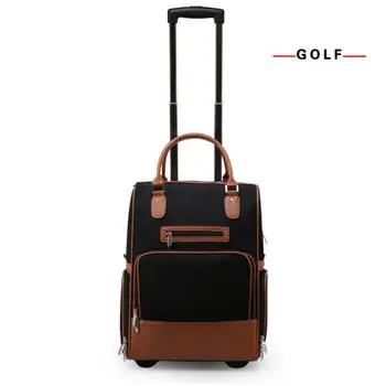 

Large Capacity Golf Clothing Bag Male Nylon Golf Ball Large Capacity Golf Roller Bag with Pull rod Easily Carry Shock Absorption