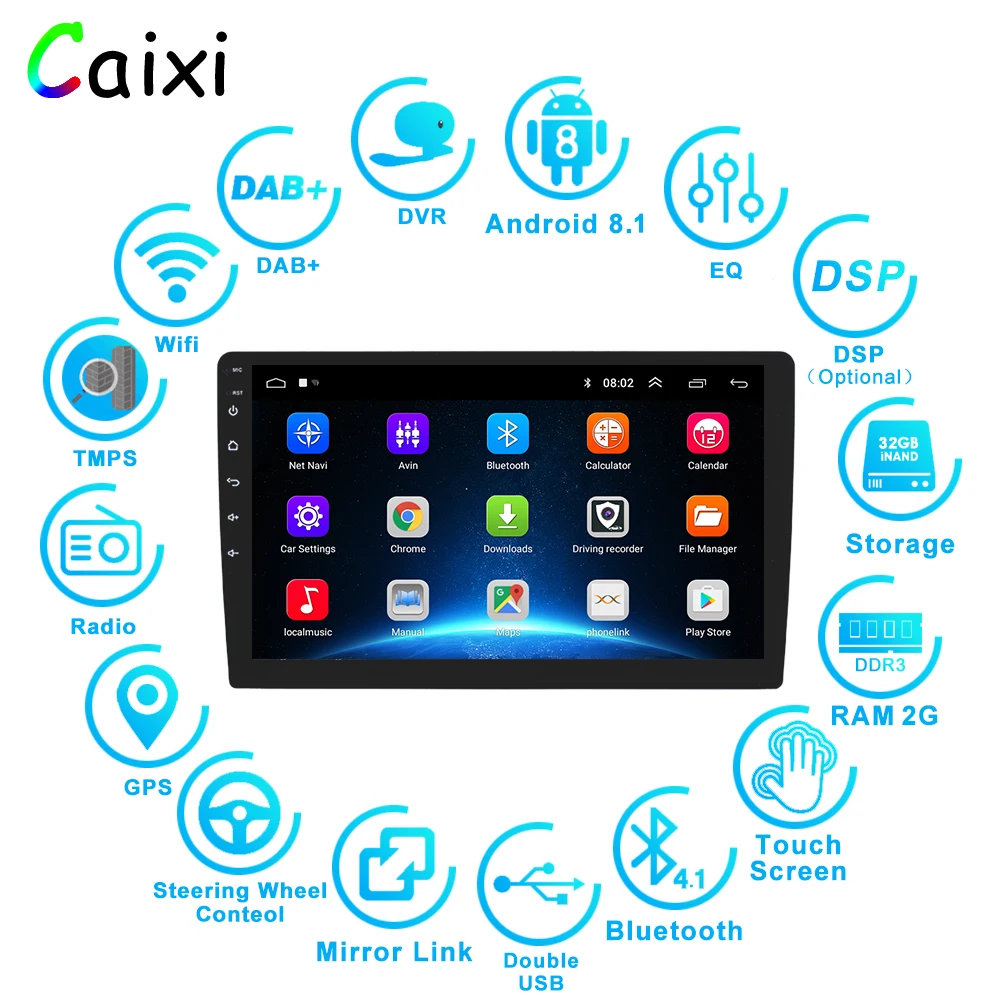 Najtaniej 9 10 cal 32G R0M 2 din samochód Android 8.1 radio odtwarzacz multimedialny dla Nissan Toyota i Kia Volkswagen Suzuk hyundai Renault Honda