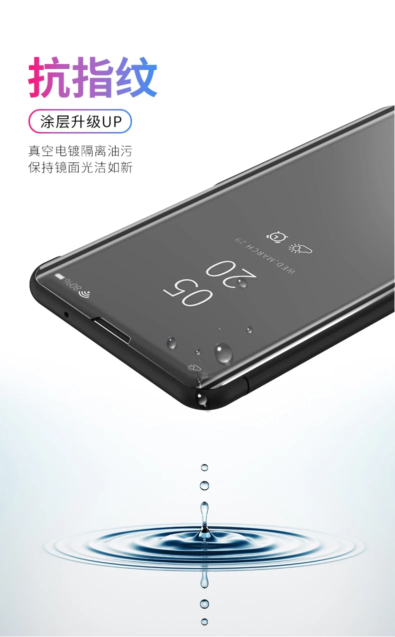 Умный зеркальный флип-чехол для телефона Xiaomi Redmi 8A 7A 5A GO 7 Note 8 Pro Note iPhone 7 6 Plus 5 iPad Pro фотоаппаратов моментальной печати 7S 4X3 k20 Pro 6A 5A Pro S2 Y2 Clear View чехол