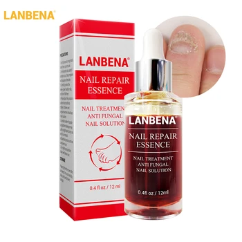 

LANBENA Nail Repair Essence Serum Fungal Nail Treatment Remove Onychomycosis Toe Nourishing Brighten Hand Foot Skin Care 12ml