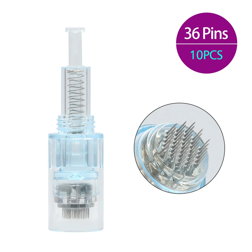 36 pins Перезаряжаемая ручка Dr. Pen X5 иглы винтовой картридж микро иглы для татуировки для Ultima Derma Pen X5 microoneedling Pen наборы для ухода за кожей - Цвет: 36 pins