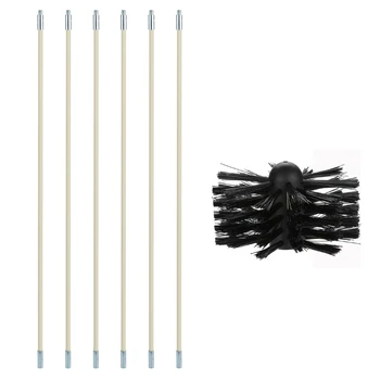 

Nylon Chimney Brush Boiler Brush Set Rod Cleaning Tool Kit for cleaning the chimney and dryer vents extending the life