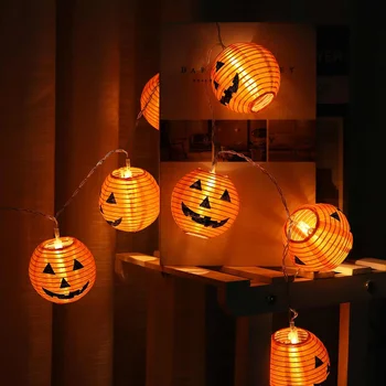 

10/20/30 LED Halloween Pumpkin String Lights Garden Home Party Holiday Decor Waterproof Halloween 3D Pumpkin Lights Decoration