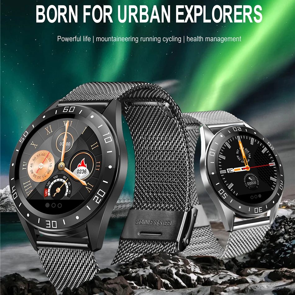 LIGE 2019 Neue edelstahl Schwarz Smart Uhr Männer Herz Rate Blutdruck Fitness tracker Sport Uhr wasserdichte Smartwatch