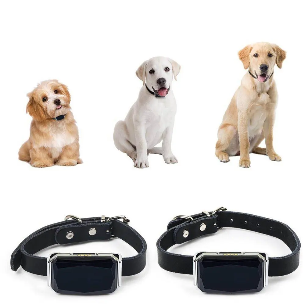 

Electric Gps Dog Collar Tracer Practical Anti-Lost Waterproof Puppy Dogs Mini Tracking Pet Collars 1 Set