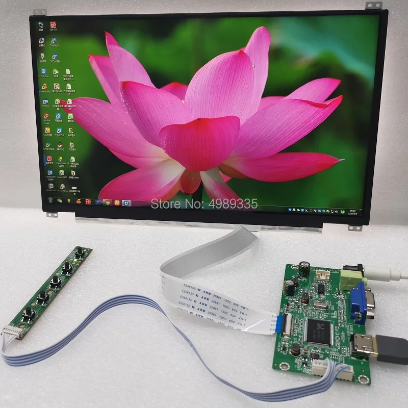 

13.3 inch display module kit HDMI1920X1080IPS full viewing angle built-in audio external headset 3.5