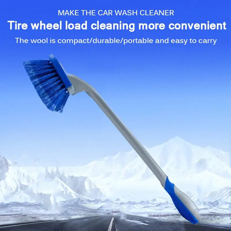 For Car Motorcycle BicycleCar Tire Cleaning Brush Wheel Rim Cleaner Long-Handled Tool | Инструменты
