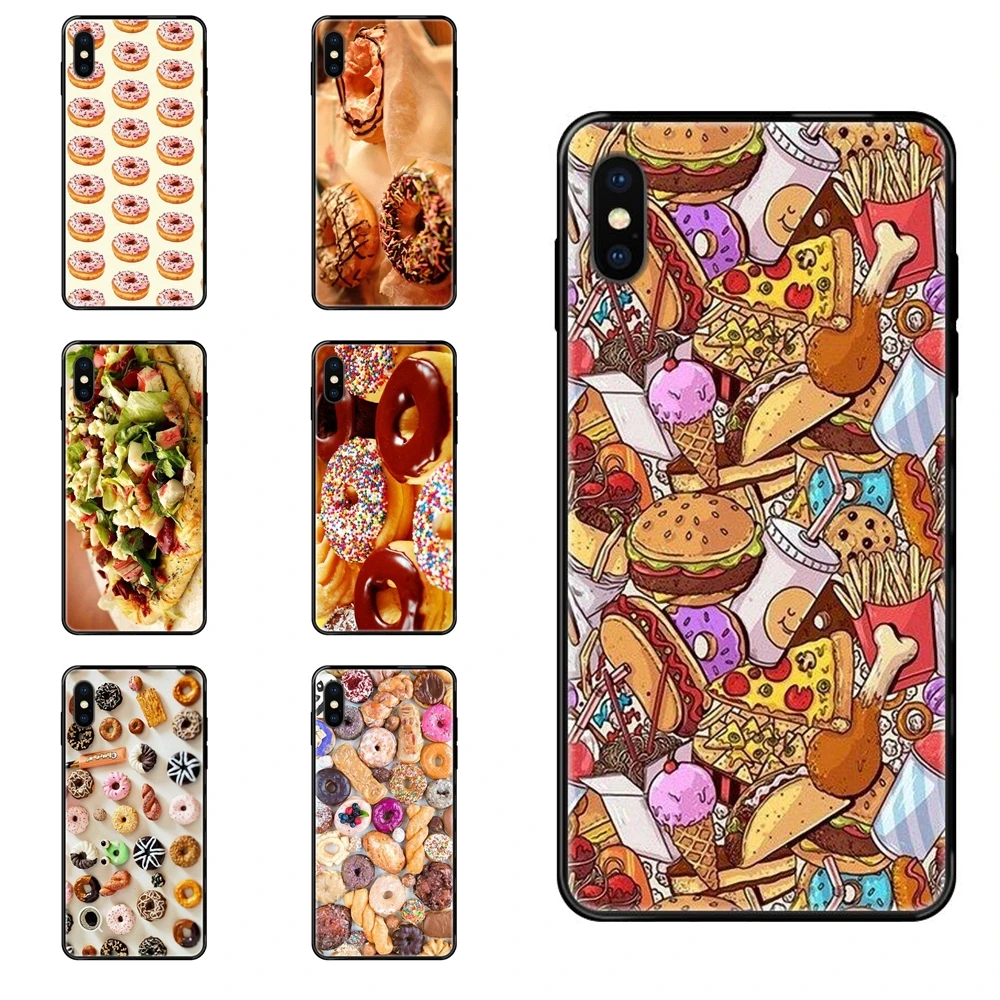 Для Apple iPhone 5 5C 5S SE SE2020 6 6S 7 8 11 12 Plus Pro X XS Max XR магазин пончиков вкусная еда Пицца