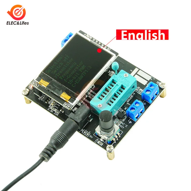 GM328A GM328B тестер транзисторов LCR Диодная емкость ESR измеритель напряжения ШИМ