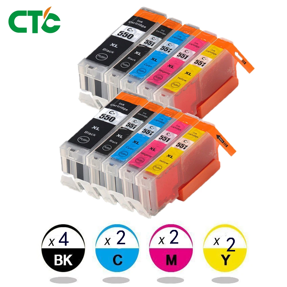 Картридж для принтера Canon Pixma IP7250 MG5450 MX925 MG5550 MG6450 MG5650 MG6650 IX6850 MX725 10
