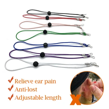 

Soft Mask Strap Extend Belt Adjustment Masks Buckle Holder Ear Protector Hook For Children Adult Anti-Earache Mask Lanyard