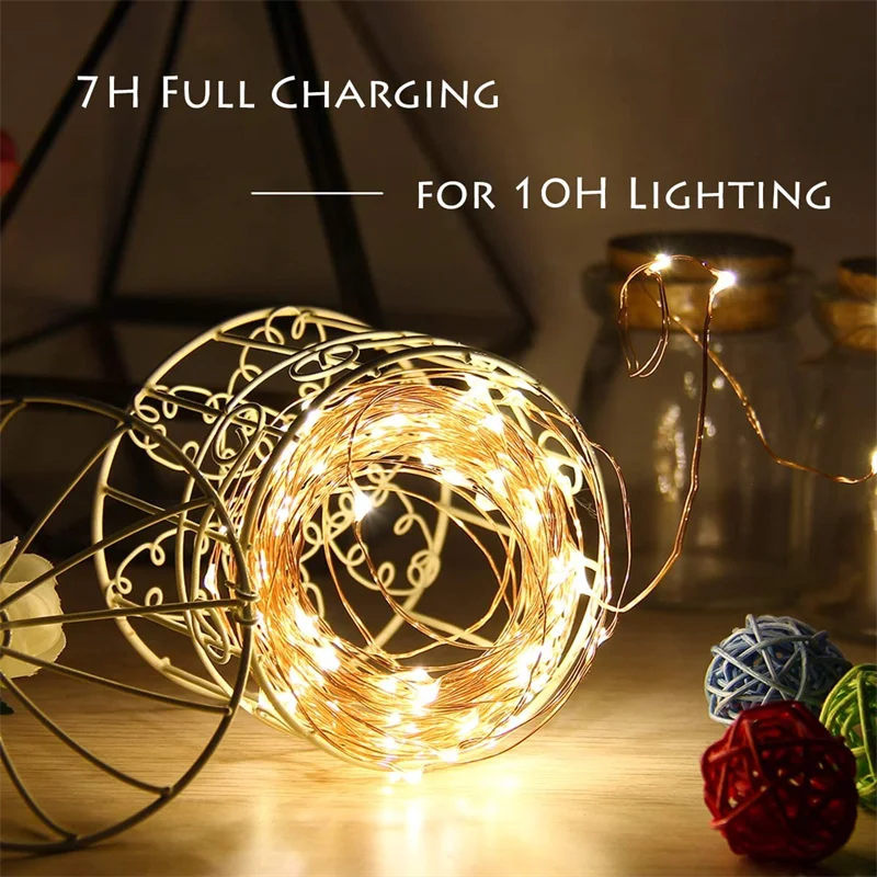 Solar String Lights Outdoor 200 LED 8 Modes Solar Powered Fairy Lights Waterproof Copper Wire Twinkle Lights for Garden Wedding solar led street light