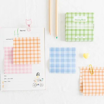 

Colorful Grid Sticky Notes Draw-out Style Memo Pads for Journaling 80 Sheets / pcs