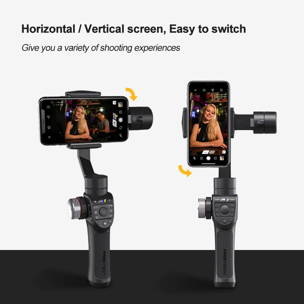 

Photography 3-Axis Handheld Gimbal Stabilizer Selfie Stick 360 Degree Wirelessly Charge App Control for Smartphone Action Camera