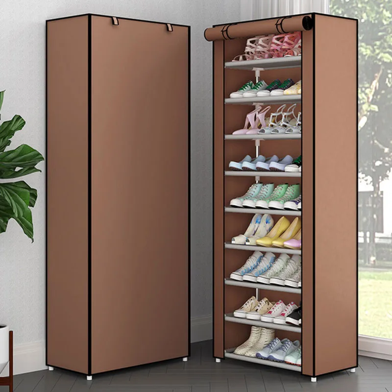 Multi-layer Non-woven Cloth Fabric Dustproof Shoe Cabinet Folding Portable DIY Assembly Metal Shoe Rack Home Shoes Storage Rack Multi-layer Non-woven Cloth Fabric Dustproof Shoe Cabinet Folding Portable DIY Assembly Metal Shoe Rack Home Shoes Storage Rack