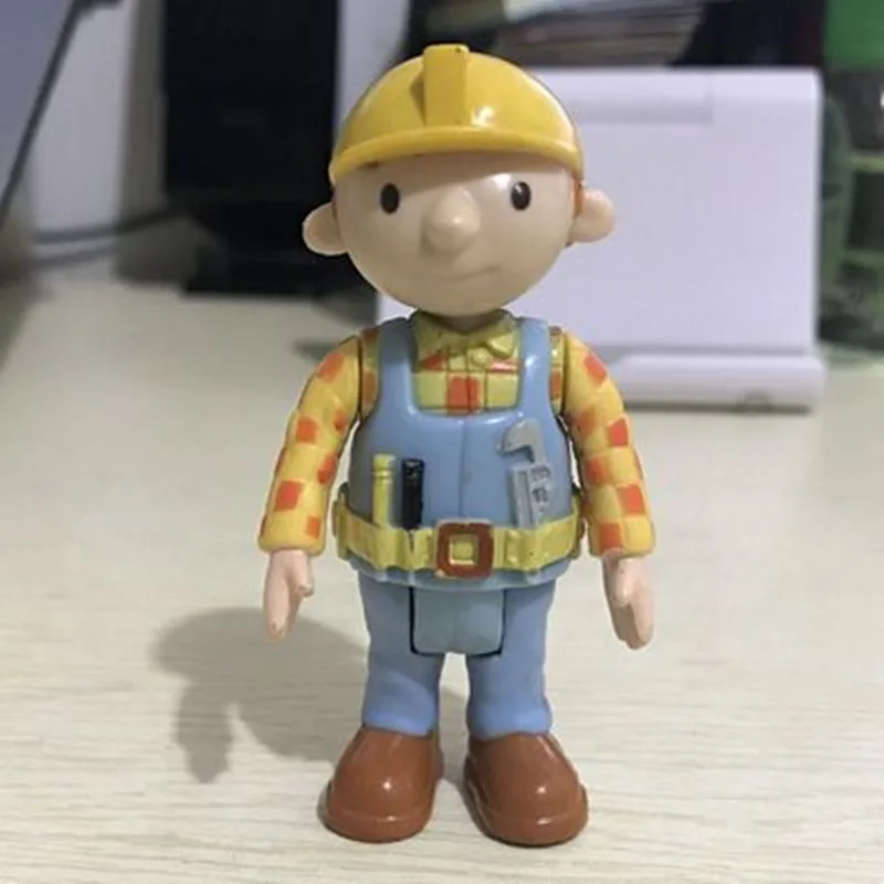 babushka doll Bob the Builder 7cm Cartoon Anime Bob Action Figures Dolls kids PVC Model Arm Leg can Move block can we fix it for Kids Gifts yasmin bratz doll