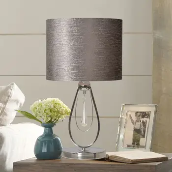 

Modern Luxury Fabric Crystal Table Lamp for Living Room Study Bedroom Bedside Lamps Home Decoration Bedside desk Lamp