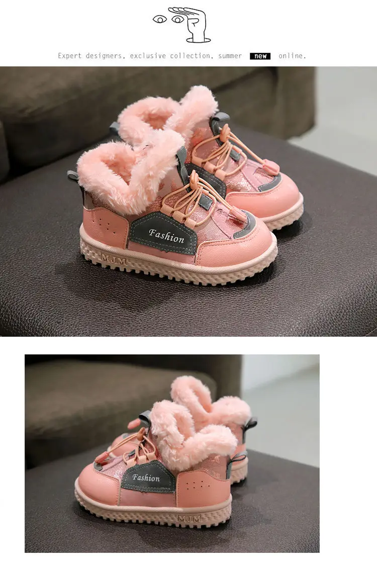 Новое поступление; зимние детские ботинки; модные детские ботинки; Теплая обувь для маленьких мальчиков; ботинки на шнуровке для малышей; зимние ботинки для девочек
