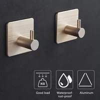 Stainless Steel Self Adhesive Wall Coat Rack Key Holder Rack Towel Hooks Clothes Rack Hanging Hooks Bathroom Accessories 3