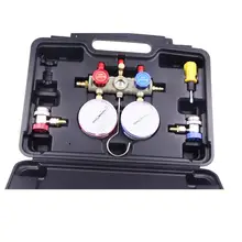 R134A кондиционер Холодильный диагностический манометр набор инструментов HS-S36F-134A обслуживания часов двойной стол клапан