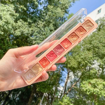 

9 Color Fingertip Eyeshadow Pallete Matte Glitter Waterproof Make Up Palatte Eyeshadow Sequin Desert Focallure Cosmetics Makeup