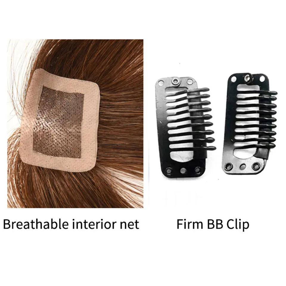 BUQI черные и коричневые волосы для наращивания челки, бесследные удобные натуральные воздушные женские челки, натуральные человеческие волосы