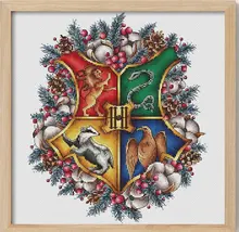 -Зимний комплект для вышивки крестиком в Хогвартсе 34-39, 11CT 14CT 18CT, китайские наборы для вышивки крестиком «сделай сам», наборы для вышивки -Зимний комплект для вышивки крестиком в Хогвартсе 34-39, 11CT 14CT 18CT, китайские наборы для вышивки крестиком «сделай сам», наборы для вышивки