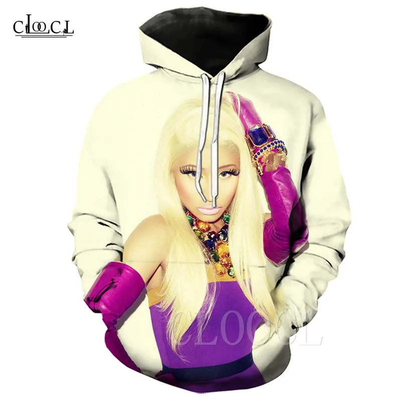 Hoodies 3 Хип-хоп рэппер сексуальные толстовки Nicki Minaj актер певец звезда 3D принт модные толстовки с капюшоном карман для женщин и мужчин топы Повседневная Толстовка - Цвет: Hoodies 3