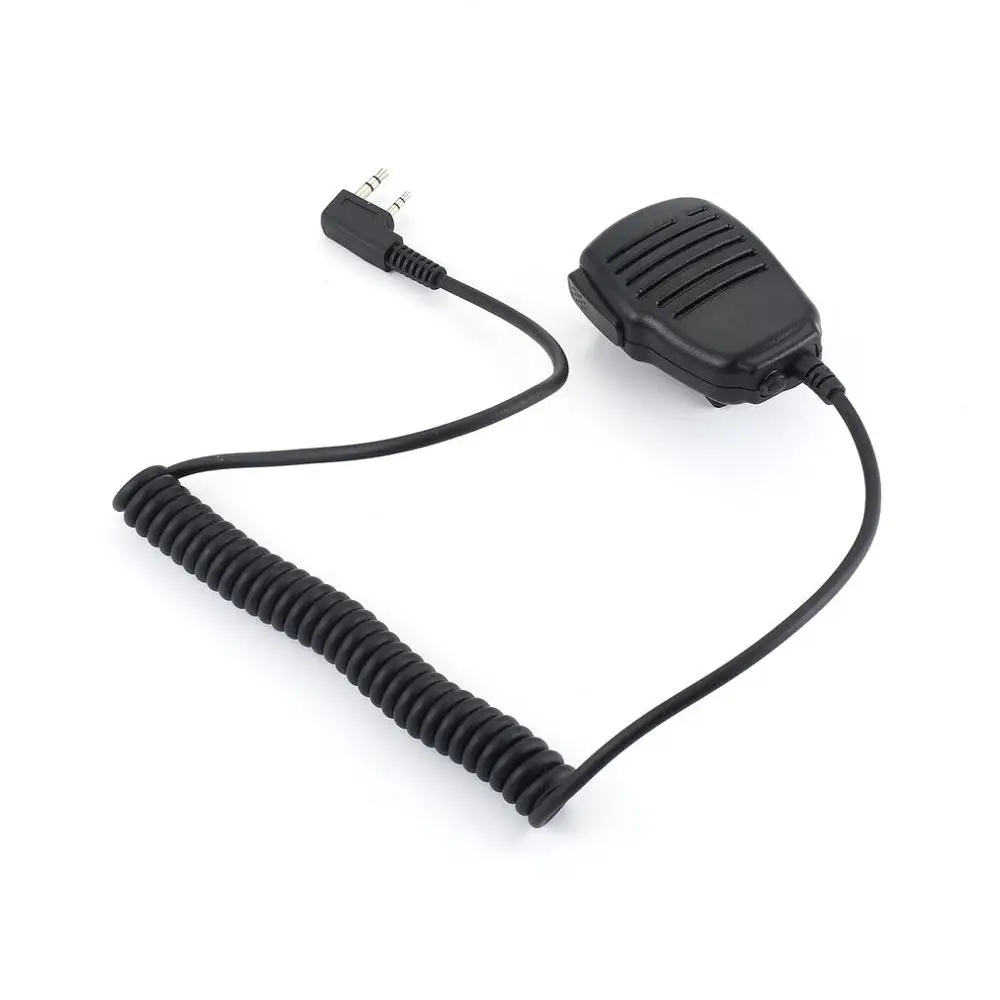 

2-pin Shoulder Remote Speaker Mic Microphone PTT for Kenwood Wouxun Puxing Baofeng UV5R TYT Two Way Radio 2pin