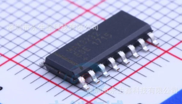 Интерфейс приемопередатчика MAX3232CSE SOP - 16 MAX3232ESE RS232 импорт чипа | Электронные