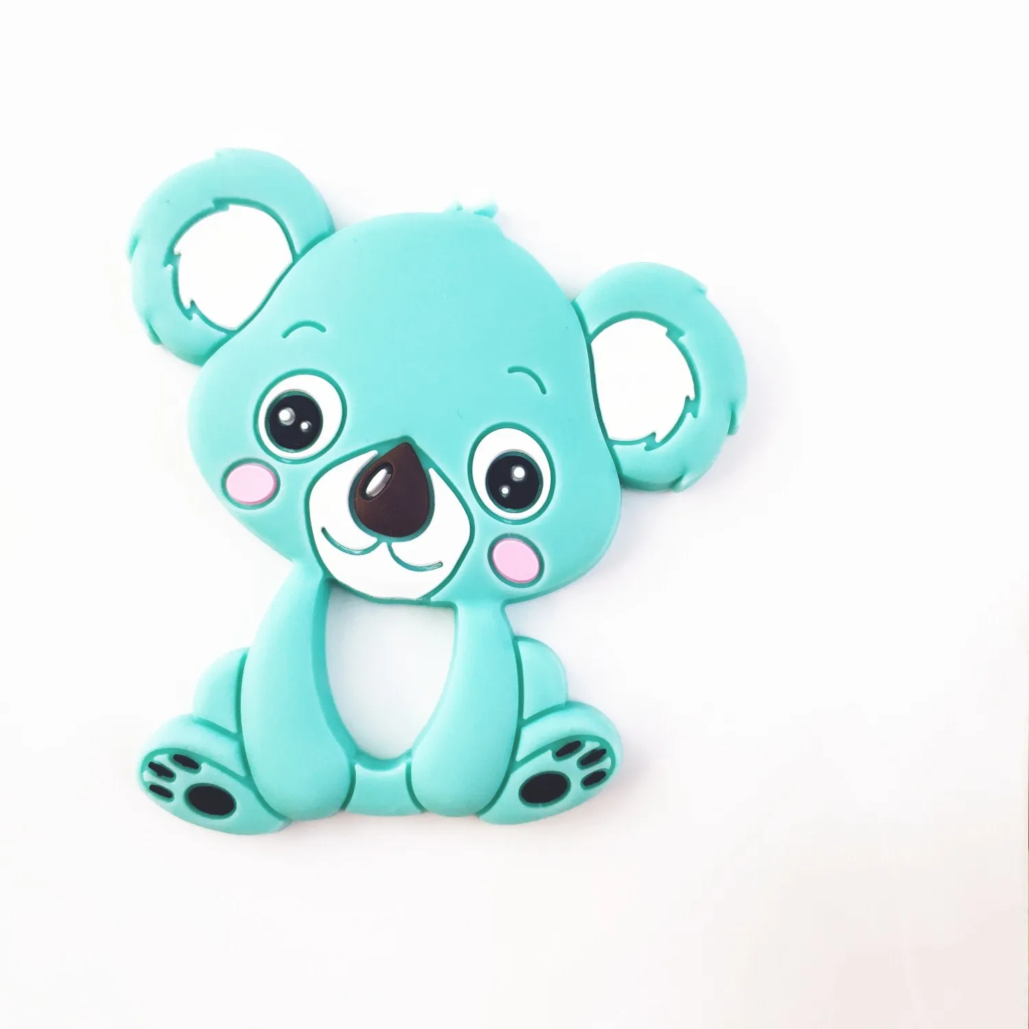 Green without Chain Младенцы молярная игрушка милый мультфильм животное коала зубной гель соска цепь Новорожденный ребенок силиконовый Прорезыватель для купания Подарки - Цвет: Green without Chain