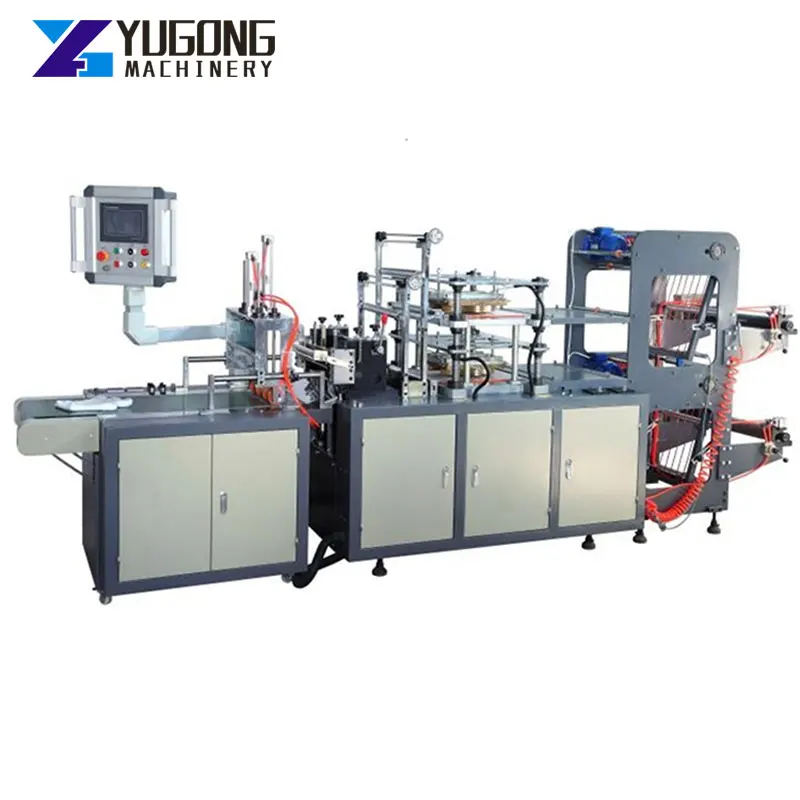 High Production Plastic Automatic Disposable Pe Glove Bag Making Machinery Polythene Pe Plastic Glove Making Machine