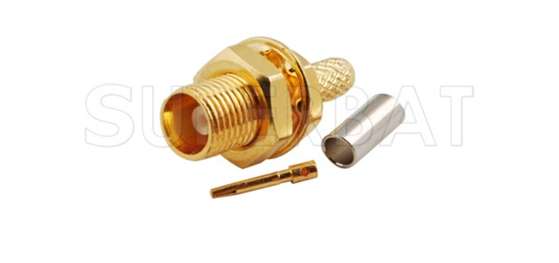 Crimp Female RF Coaxial Connectors for RG316 Cable